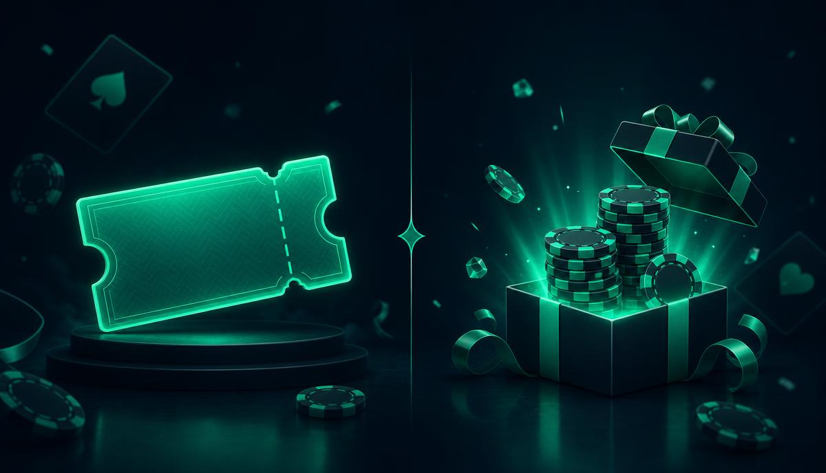 Visual comparison of a Rolletto promo code versus a Rolletto bonus code